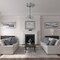 Ekena Millwork Antilles Ceiling Medallion (Fits Canopies up to 6"), 38 1/4"OD x 1 1/2"P, Ultra Pure White Crackle CM38ANUWC - alternate 3